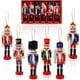 thumbnail image 1 of Cascanueces de madera, juego de decoración navideña de 6, figura clásica de soldado navideño de cascanueces, 1 of 5