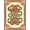 Rust Red Golden Yellow Emerald, Pattern 1, variant on ODIKA Tibetan Beast Tiger Duel Serpent Confrontation Decorative Print for Home Office, Gaming Room, Under Desk, Non-Slip Chair-Friendly