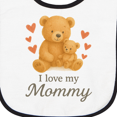 thumbnail image 3 of Inktastic I Love My Mommy Teddy Bears Baby Terry Cloth Bib, 3 of 3