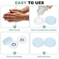 thumbnail image 3 of 2 Pack Mini Contact Storage Box, Plastic Lens Box Portable Contact Case with Built in Mirror and Tweezer and Applicator Tool for Travel Outdoor Activities Home Daily Use, Green, 3 of 7