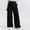 Black, variant on Wide Leg Palazzo Pants for Woman Elastic High Waisted Knit Casual Pants Business Casual Work Trousers with Pockets