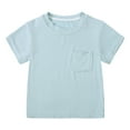 thumbnail image 3 of MYGBCPJS Baby Boy T-shirts Infant Bamboo Rayon Tees Toddler Summer Short Sleeve Crew Neck T Shirt 2 Pack, 3 of 8