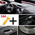 thumbnail image 3 of Lefu 5M Chrome Silver Flexible Car Styling Interior Molding Trim Decor Strip Gap Fill, 3 of 8