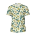 thumbnail image 5 of Wukai Lilies Flowers Print Men's Short-Sleeved Mesh T-Shirt,Quick-Dry Short Sleeve Workout T-Shirt-XX-Large, 5 of 8