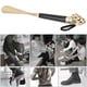 thumbnail image 4 of Zapatero Levantador de metal León Cabeza Cuerno de Madera Manijana Larga, 4 of 7