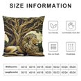 thumbnail image 5 of Leisuo Blue Navy Beige Lion Euro Sham Pillow Covers Animal Print Chinoiserie Pillow Case Asian Throw Pillow Cushion Cover Farmhouse Pillowcase Decor for Couch Bedroom Living Room White, 5 of 5