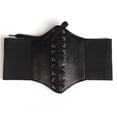 thumbnail image 2 of FOCUSNORM Corset Waist Belt for Women Wide Elastic Tie Waspie Belt for Dresses 4.7inch, 2 of 4