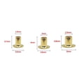 thumbnail image 3 of 100Sets Brass Eyelet No Washer 1.5Mm/2Mm/5Mm Leather Craft Grommet Round Eye Ring For Shoes Bag Clothing Leather Belt Hat, Round Eyelet Ring Shoes Bag Hardware Accessories, Silver, 3 of 5