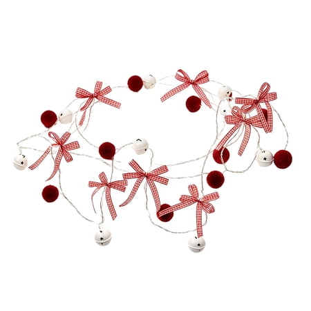 Christmas String Lights with Mushroom Bells Led Fairy Lights for Indoor Outdoor Holiday Decor Festive Garland for Tree Wall Window