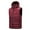 Black, variant on Busydd Plus Size Puffer Vest M-5XL Casual Hooded Men's Outerwear Vests Solid Color Zipper Sleeveless Puffy Vest Trendy Lightweight Warming Winter Vest Jacket with Pocket