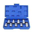thumbnail image 1 of Juego de 9 vasos hexagonales de 1/2 pulgada con estuche de almacenamiento, adaptador premium resistente, juego de vasos de impacto versátiles para, 1 of 8