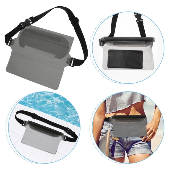 TAILTOSS 2Pcs Waterproof Phone Protector for Outdoor Activities in Black