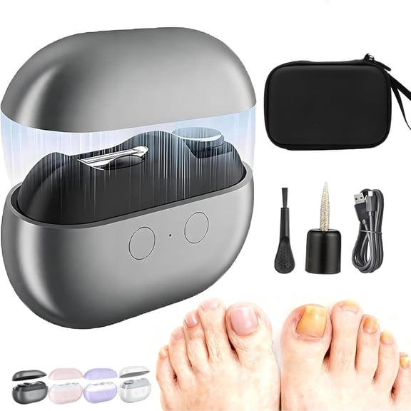 Electric Nail Clippers for Seniors, 3-in-1 Automatic Nail Trimmer and Polisher with Light, Painless Nail Cutter for Thick Toenails and Fingernails