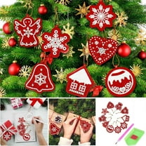 Christmas Tree Pendant Hanging Ornament DIY Dotted Diamond Christmas Hanging Pendant Handicraft Cards Winter Tree Pendant Party Supplies