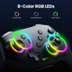thumbnail image 2 of Control Inalámbrico para PC/Switch, Mando Compatible con Switch/Lite/OLED/PC, Batería 1000mAh, RGB 9 Colores, Efecto Hall Antideriva, 2 of 6