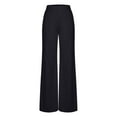 thumbnail image 4 of Efsteb Women's Wide Leg Dress Pants High Waisted Business Casual Trousers Fashion Elegant Flared Pants Pocket Loose Bell Bottom Trouser (Black,XL), 4 of 6