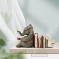 thumbnail image 3 of Elephant and Rabbit Statue Animals Sculpture Rabbit Figurine Art Crafts for Porch Garden, 3 of 8