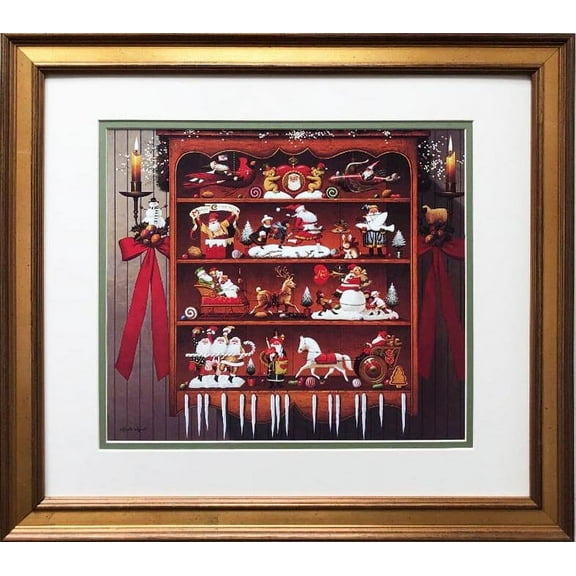 Charles Wysocki "Christmas Heirlooms" New CUSTOM FRAMED Art Generic