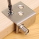 thumbnail image 2 of 10/2Pc Concealed Hinges Invisible Cabinet Up and Down Door Pivot CT Corner Codes for Wood Panel Cupboard Display Support Bracket, 2 of 5