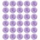 thumbnail image 1 of Cabezas de flores de chiffon de imitación de strass Uxcell, flores falsas moradas claras de 2 pulgadas, paquete de 30, 1 of 5