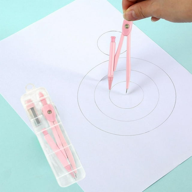 Feltree Metal Drawing Compasses Set - High Precision Adjustable Geometry Tool for Students and Professionals
