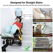 Ecojoy Portable Electric Chair, Track Climbing Wheelchair, Assist Stair Chair Electric Wheelchair, 440 lb Limit