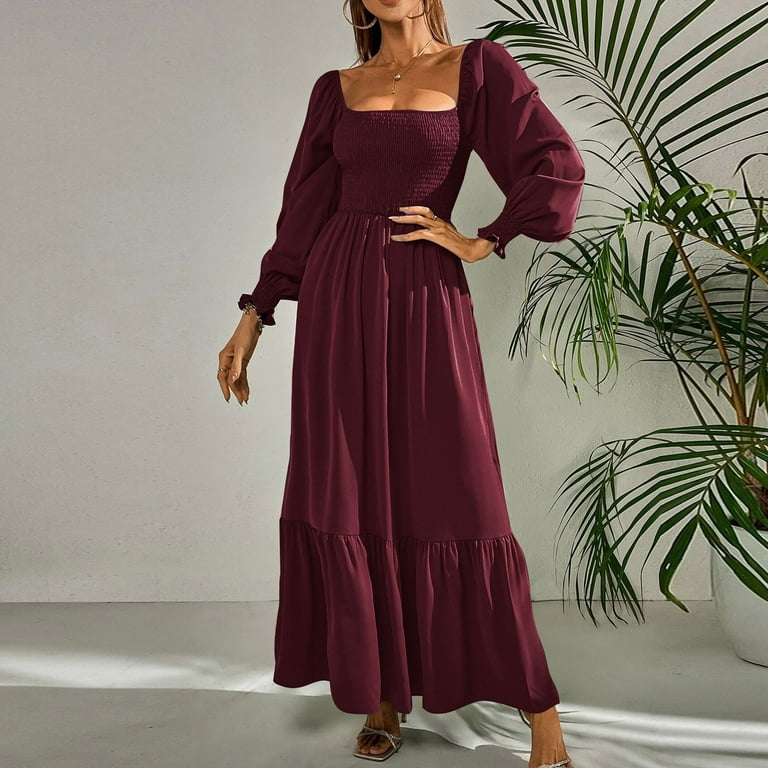 red off the shoulder dress bodycon Burgundy Off The Shoulder Ruffle Bodycon Dress – Selly demo main image 1