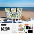 thumbnail image 5 of Wukai Vintage Utensils Print Zipper Bag,large Beach Tote Bag,Waterproof Sandproof Bag,Grocery and Picnic Tote Travel Bag, 5 of 5