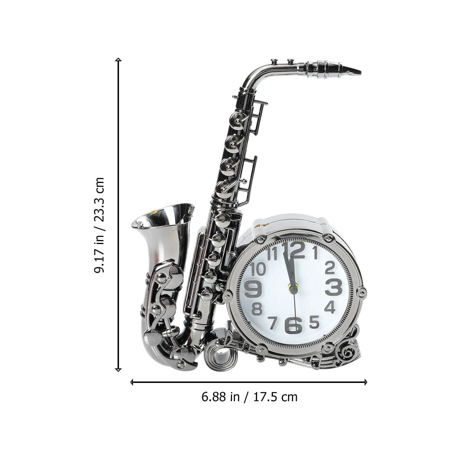Saxophone Shaped Alarm Clock Retro Decorative Alarm Clock Bedside Clock
