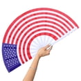 thumbnail image 3 of Boots On The Ground Hand Fan Foldable Country Line Dance Fan Portable Large Handheld Fan Dance Accessories For Outdoor Events And Dance Enthusiasts Peach Paper Flowers Decorations Party Decorations, 3 of 3