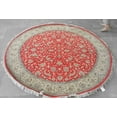 thumbnail image 5 of Bring timeless elegance to your space with this Handmade Persian Knotted Rug, featuring a classic red and beige color combination. Woven with 100% pure wool and a 10/52 quality knot count,, 5 of 5