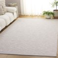thumbnail image 2 of SAFAVIEH Montauk Risto Solid Area Rug, Light Gray/Ivory, 6' x 6' Square, 2 of 7