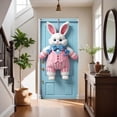 thumbnail image 4 of Easter Bunny and Egg Door Cover Banner – Festive Background Cloth for Door and Party, Spring Holiday Door Curtain Decor Hanging Banner to Welcome Easter Guests, 4 of 6
