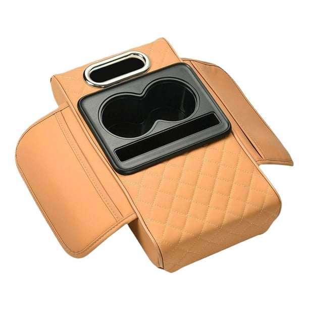 Almohadilla de consola central de automóvil genérica con portavasos accesorios interiores de autos de repuesto de almohadilla de almohadilla de Estilo a