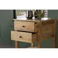 thumbnail image 3 of Coaster Russo 2-Drawer Wood Accent Table with Open Shelf in Natural, 3 of 3