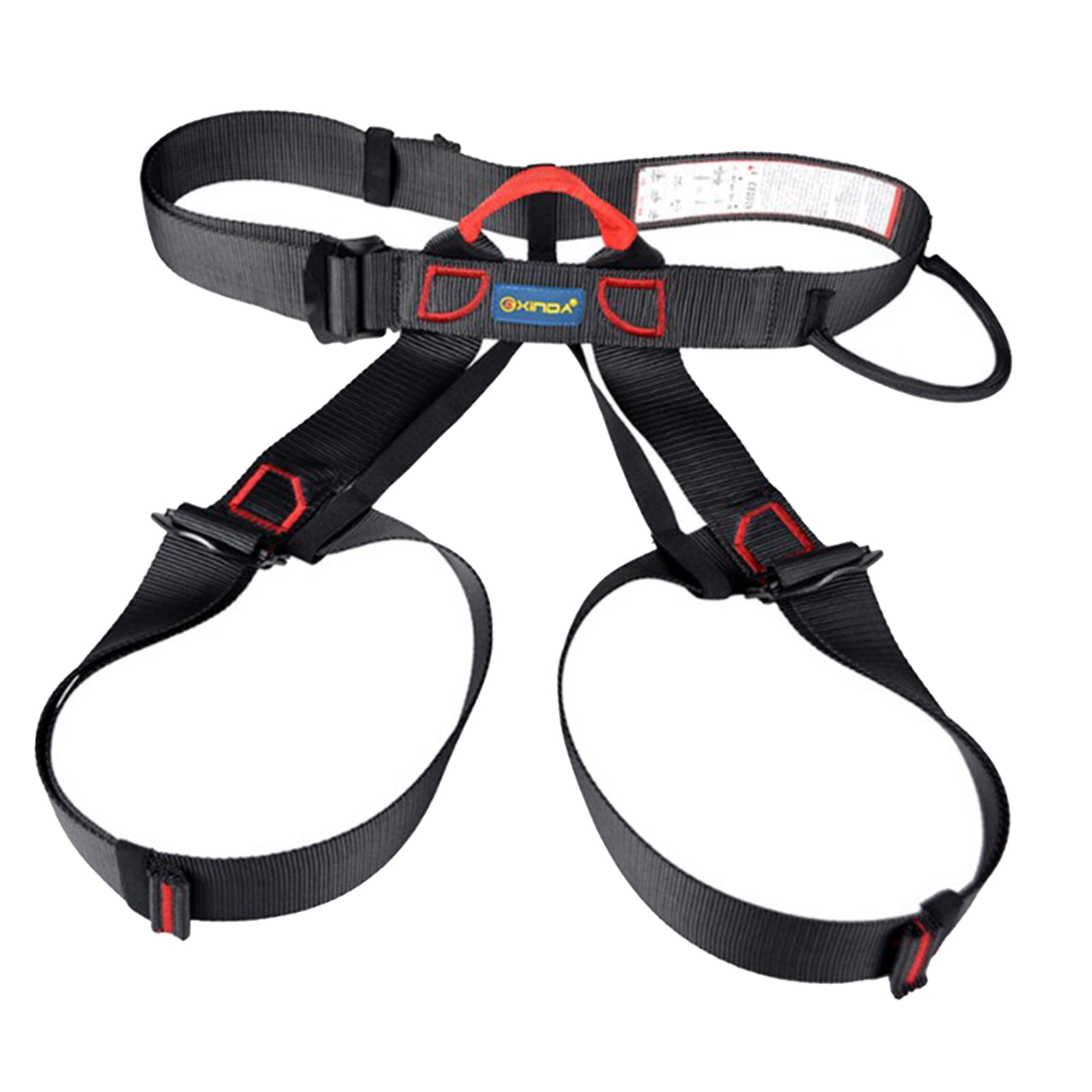 Outdoor Rescue Rock Climbing Rappelling Equip Half Body Guide Harness Selighting Climbing Harness Half Body Protective Waist Safety Harness 