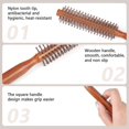 thumbnail image 3 of Small Round Brush for Blow Drying, Mini Roller Styling Brushes for Dry, Curly Hair Portable Curling Brush Travel Round Brush, 3 of 5