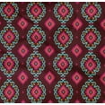 thumbnail image 4 of oneOone Organic Cotton Poplin Twill Fabric Diamond & Swirl Ikat Printed Craft Fabric BTY 42 Inch Wide, 4 of 4