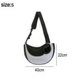 thumbnail image 2 of Pet shoulder bag Teddy out convenient bag Fashion breathable diagonal bag white s, 2 of 5
