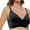 Black, variant on XFLWAM Scalloped Bras for Women Sexy Push Up Wireless Bralettes V Neck Seamless Bra Breathable Everyday Bra