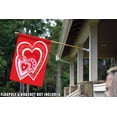 thumbnail image 4 of Toland Home Garden Heart by Heart Valentines Day Valentine Flag Double Sided 28x40 Inch, 4 of 5