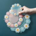 thumbnail image 3 of Insulation pad anti-scalding heat-resistant bowl pad pad household kitchen pot pad dish pad waterproof oil-proof meal coastercolorpink 10cmx10cm, 3 of 5