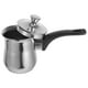 thumbnail image 5 of ColoMX Cafetera turca de acero inoxidable con tapa y asa, olla para hacer espuma con leche, hacer café, té y derretir chocolate, olla para estufa de 180ml, 5 of 7