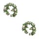 thumbnail image 3 of Flores artificiales de tela Yuarrent púrpura 2Conjunto, 3 of 6