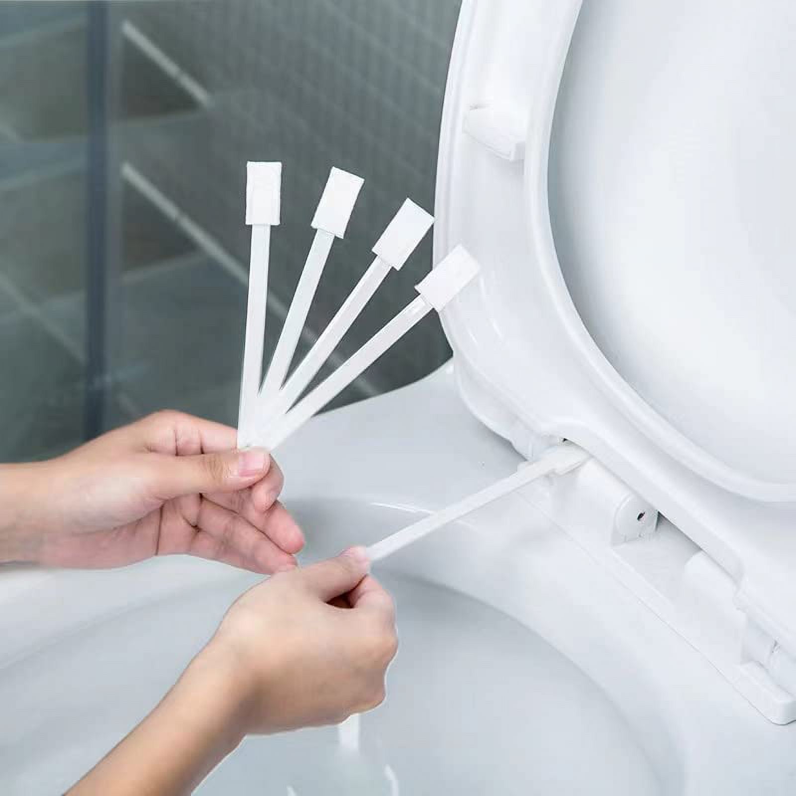 4 Set 28Pcs Small Disposable Crevice Cleaning Brushes for Toilet  Corner,Skinny Gap Cleaner Scrub for Window Groove,Door Track,  Keyboard,Detail