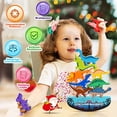 thumbnail image 1 of Dinosaur Toys for Kids 3-5: Juguetes Montessori apilables de madera para 3-7 años Juego de IPOURUP IPOURUP, 1 of 2