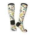 thumbnail image 4 of Daiia Sports Socks Racket and Tennis Ball Printed Novelty Crew Socks for Men Women Knee High Socks Cotton Socks Soft & Breathable Support Unisex Socks, 4 of 9