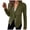 Green, variant on Women Autumn And Winter Casual Fashion Simple Solid Color Lapel Suit Zipper Pocket Long Sleeve Casual Jacket Coat
