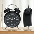 thumbnail image 5 of Unique Bargains Old Fashioned Loud Alarm Clock with Night Light Black, 5 of 5