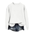 thumbnail image 5 of hoksml Maternity Nursing Sweatshirt Crew Neck Long Sleeve Pocket Adjustable Feeding Top for Pregnant Daily Soft, 5 of 8